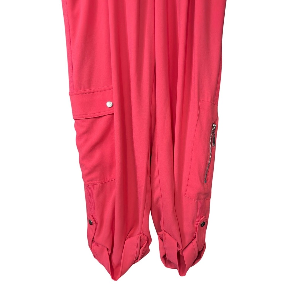 Cache Sleeveless Jumpsuit Snap Cargo Pockets XS Pockets Zippers Drawstring - Picture 3 of 5